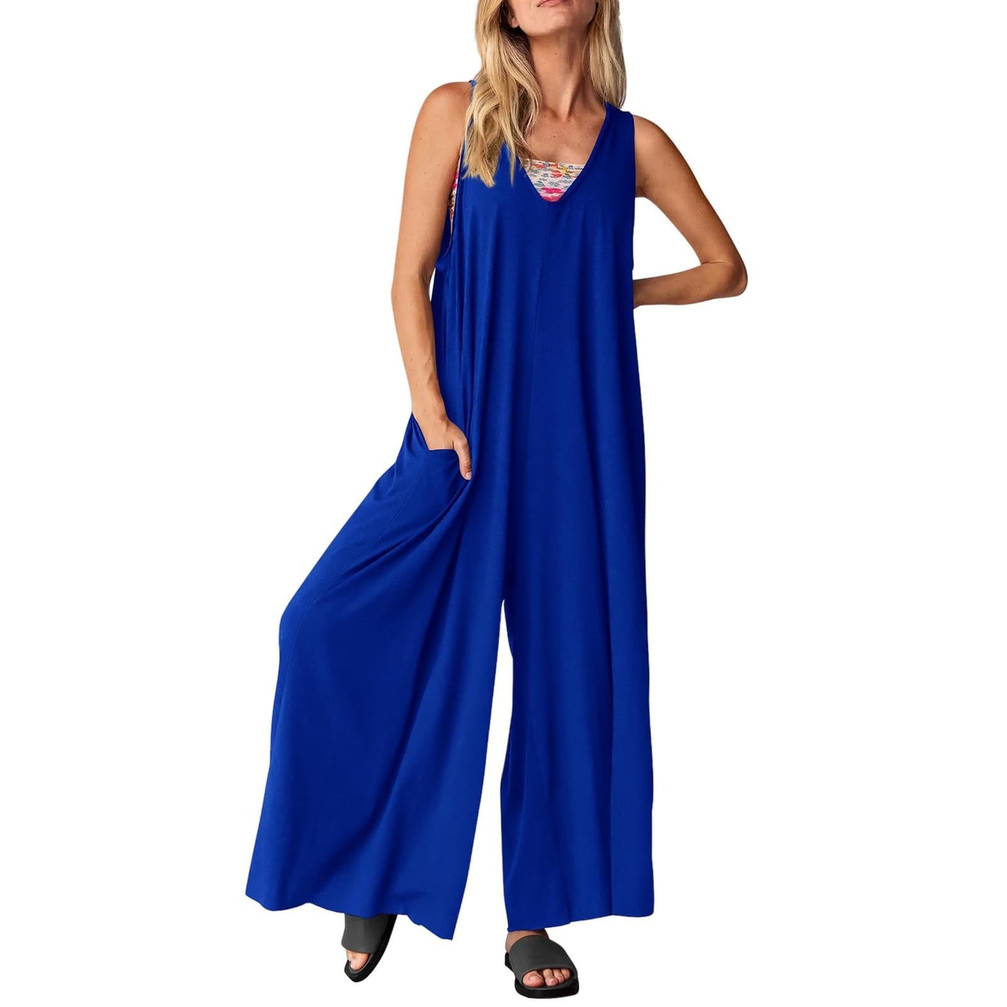 Evelyn | Easygoing V-Neck Jumpsuit