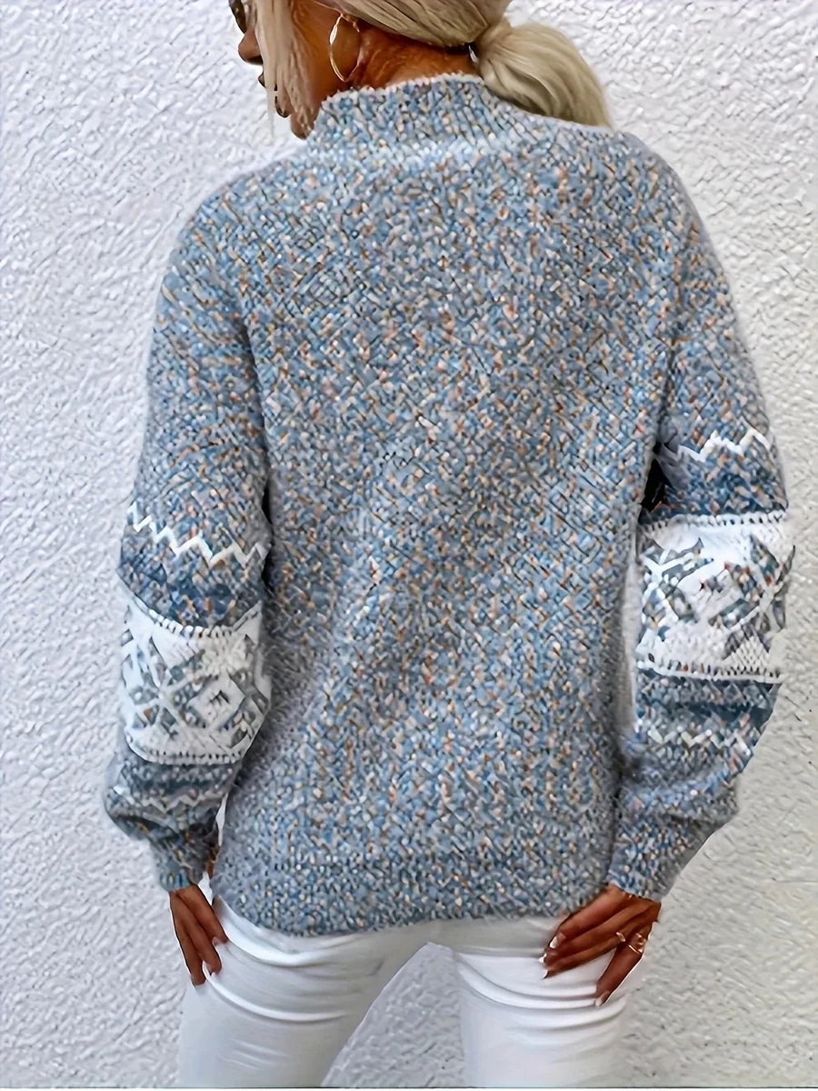 Aeris™ - Cozy Snowflake Knit Pullover