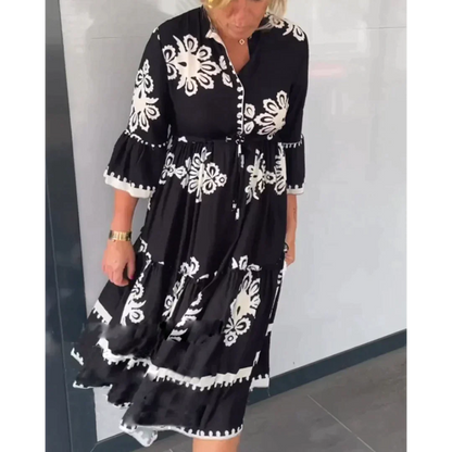 Bella's Floral Elegance Dress