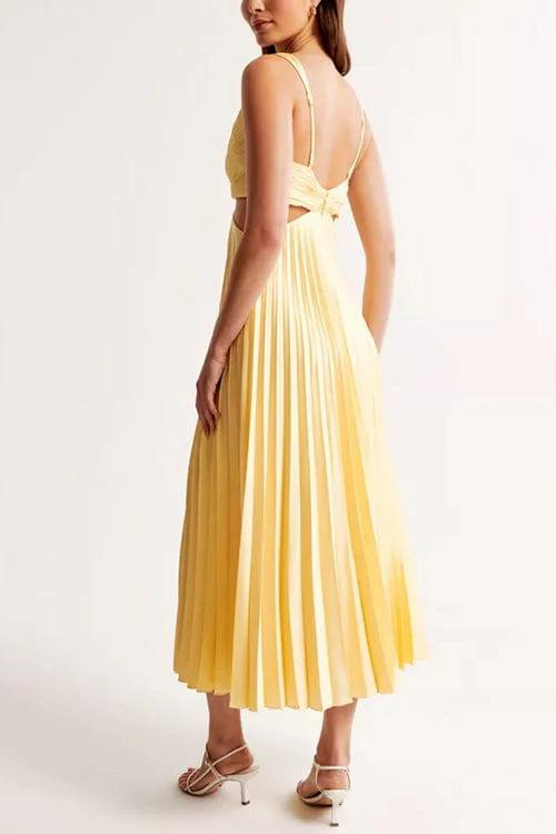 Kelsey™ | V-Neck Pleated Dress