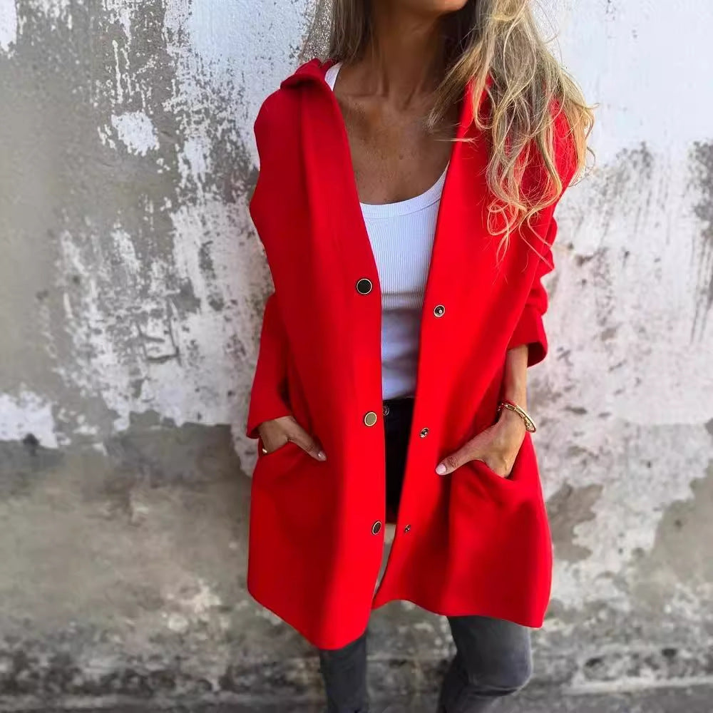 Harper | Comfy Button-Up Hoodie