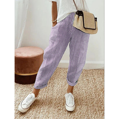 Comfort Stripe™ Cotton Trousers