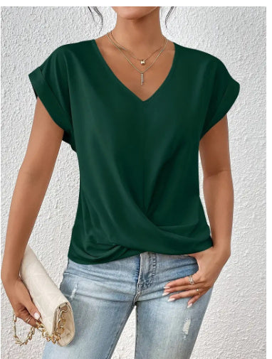 ARIA - Short Sleeve Top in Organic Cotton