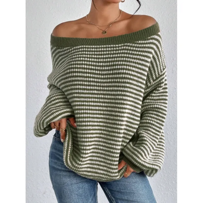 Eva™ Comfy Striped Knit Pullover