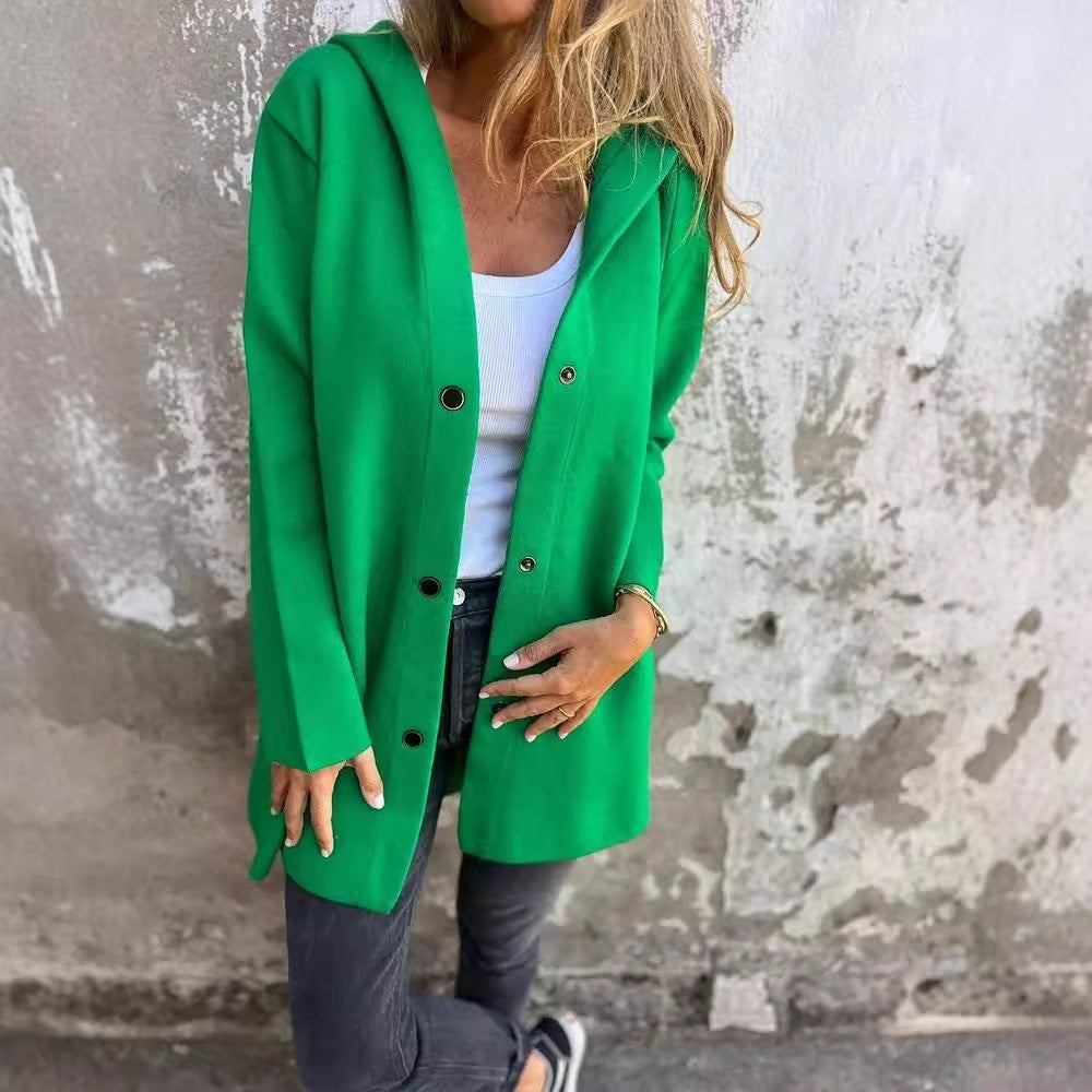 Harper | Comfy Button-Up Hoodie