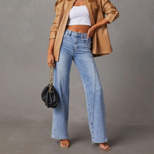 Classic Blue Straight-Leg Jeans