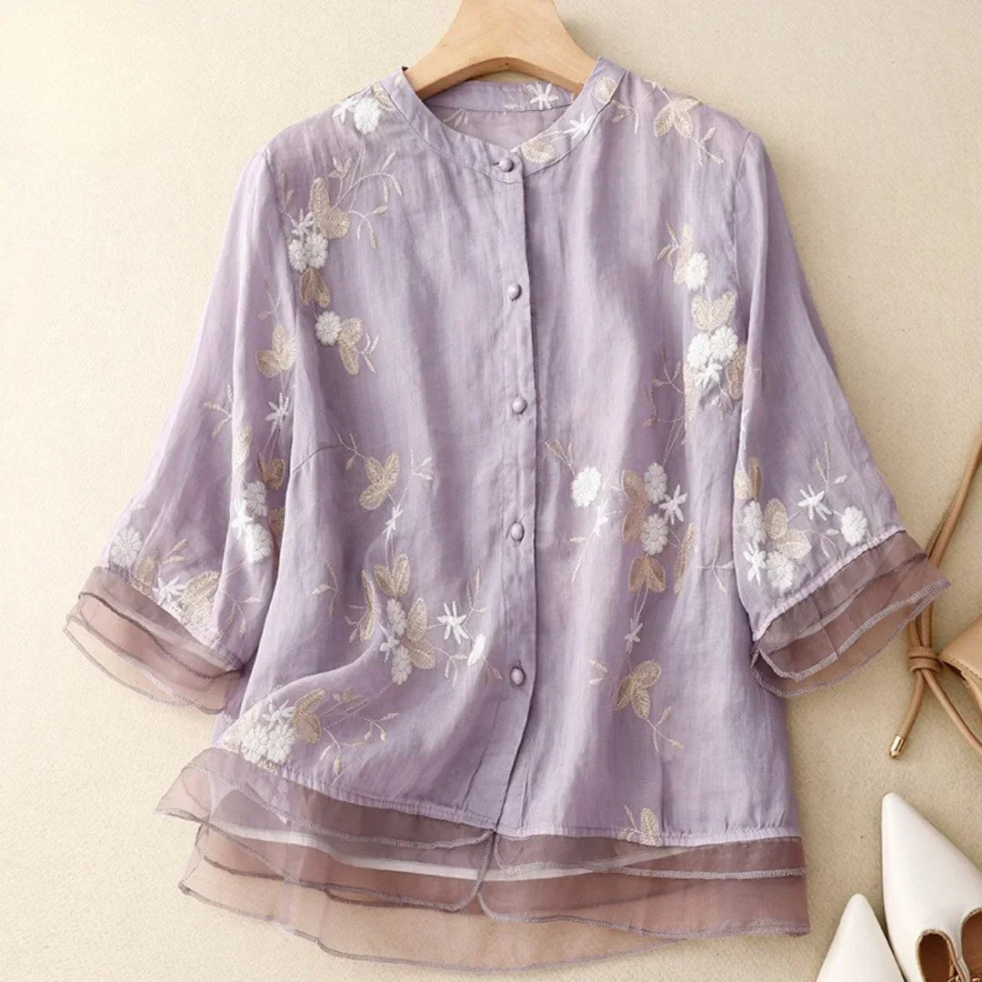 Seraphina™ | Elegant Embroidered Top