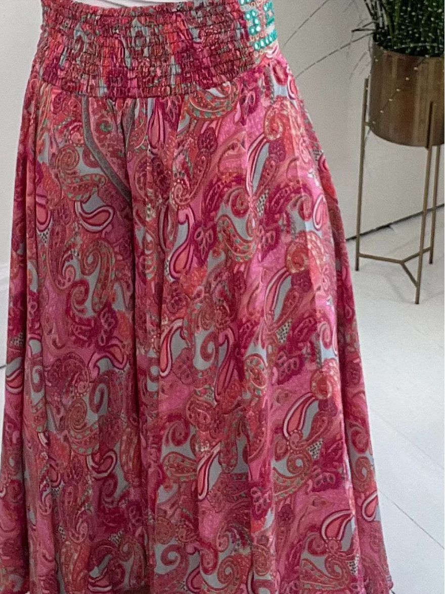 Boho Chic Wide-Leg Trousers