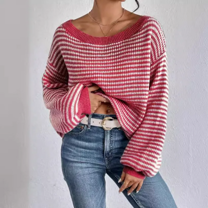 Eva™ Comfy Striped Knit Pullover