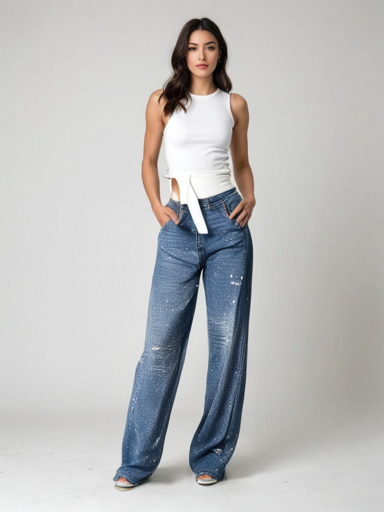 Celeste™ Diamond-Studded Trousers