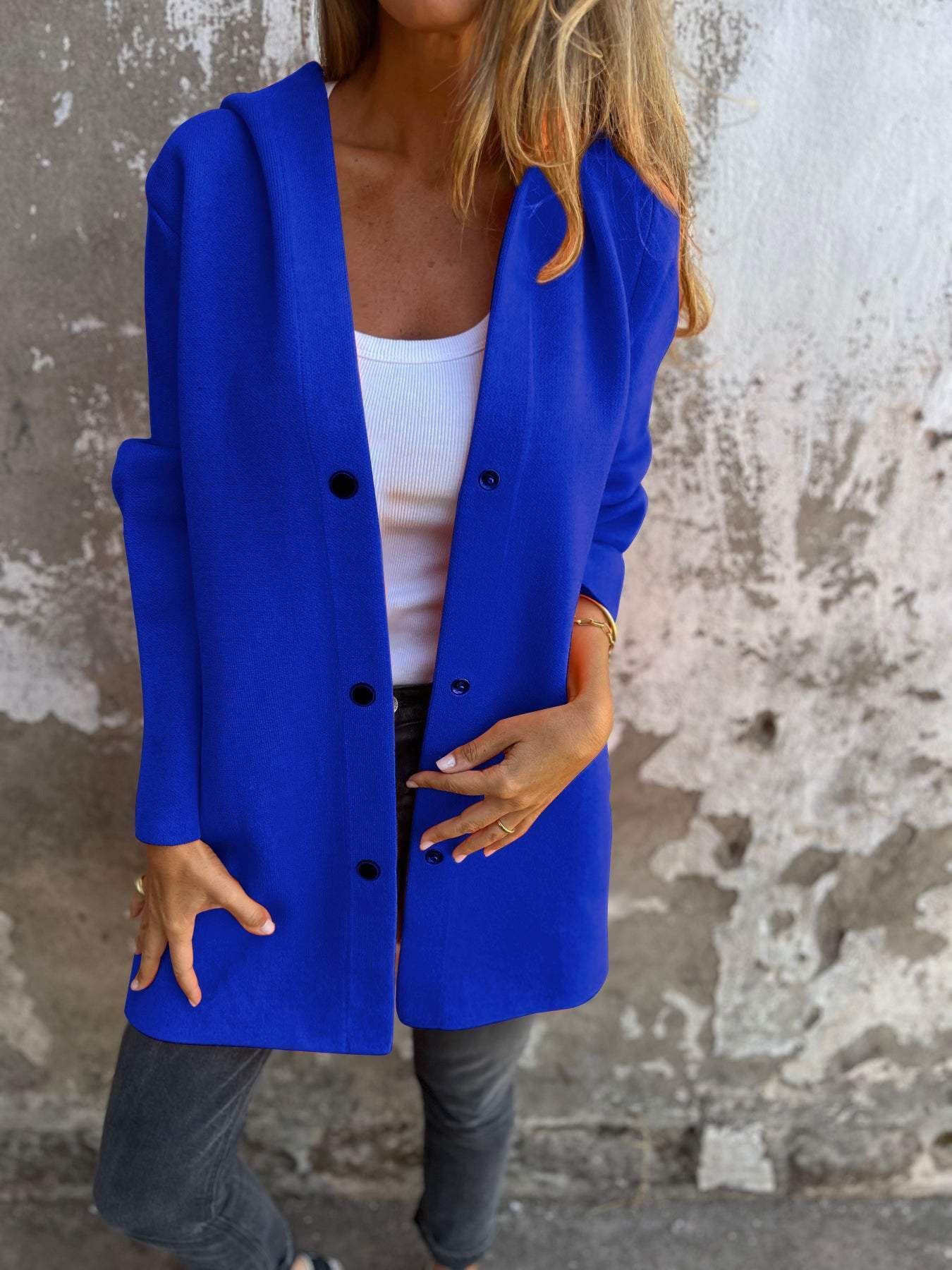 Harper | Comfy Button-Up Hoodie