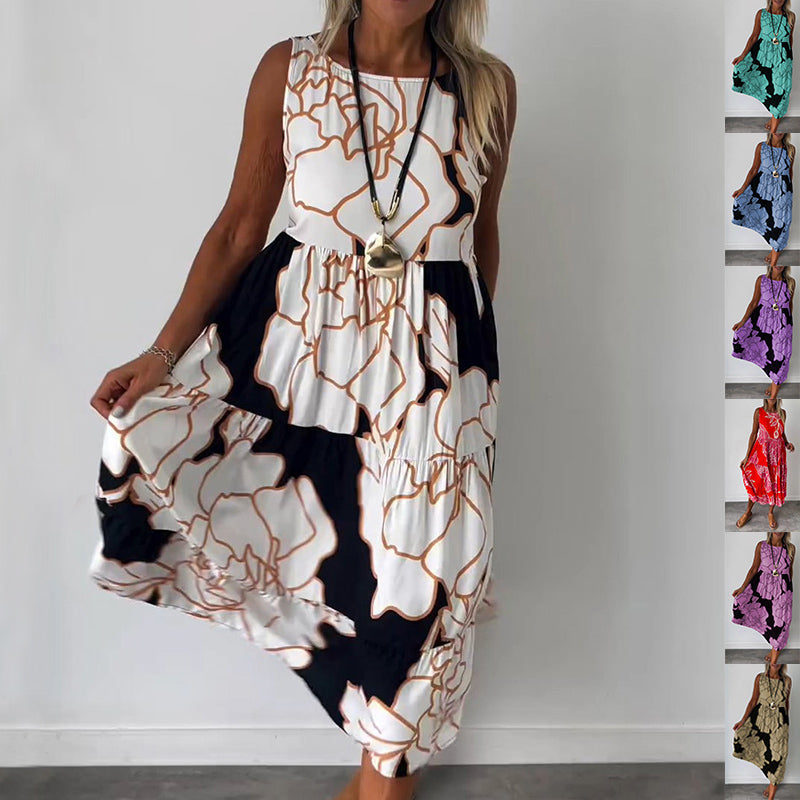 PetalSoft™ Floral Sleeveless Dress