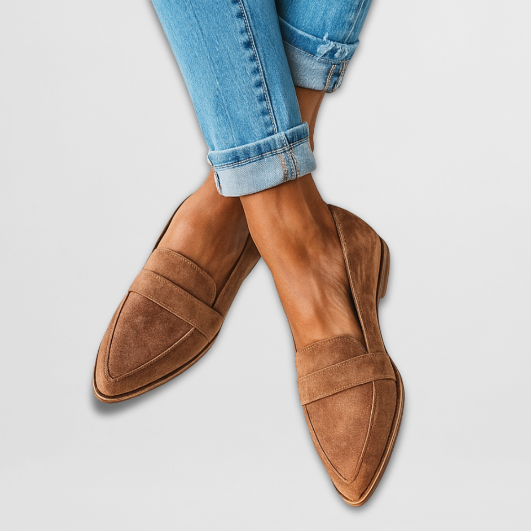 Nadine - Suede Slip-On Loafers
