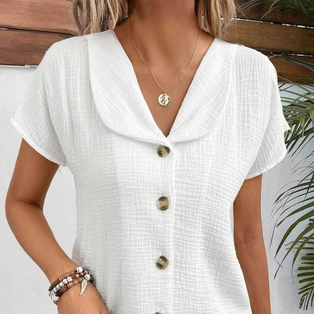 Effortless Elegance Button-Up Blouse