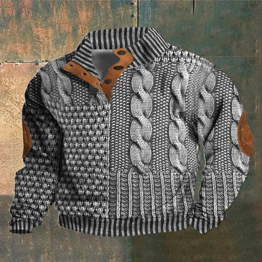 Boreal™ | Cozy Patchwork Knit Sweater