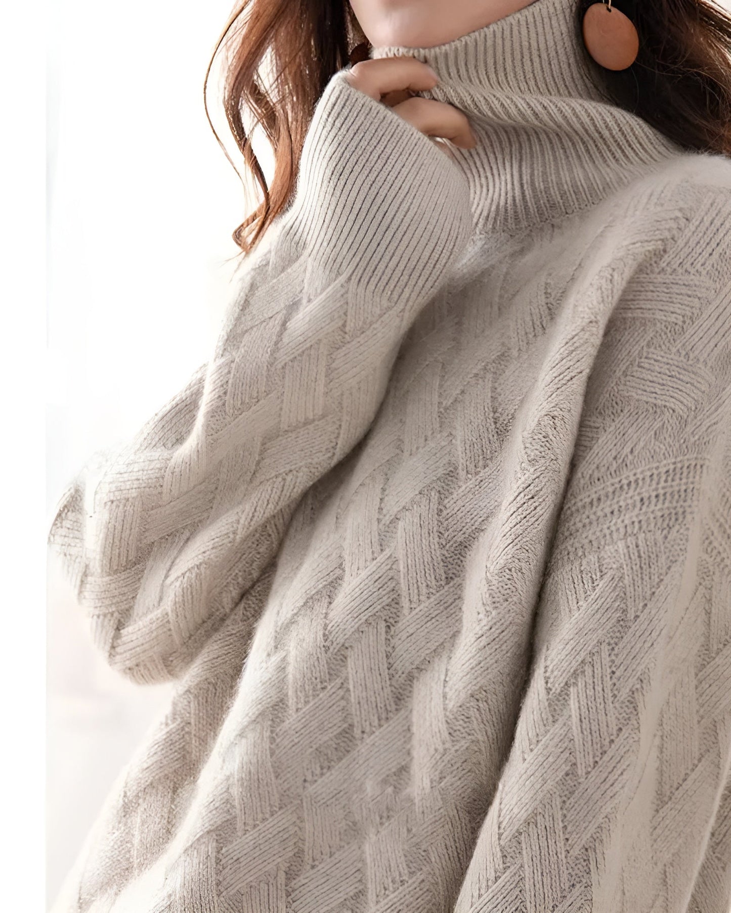 Zara™ - Flowing Turtleneck Knit Sweater