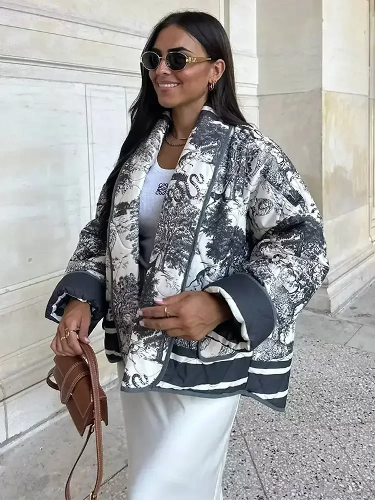 Celeste™ - Stylish Quilted Cotton Jacket for Urban Living