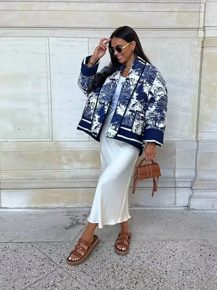 Celeste™ - Stylish Quilted Cotton Jacket for Urban Living