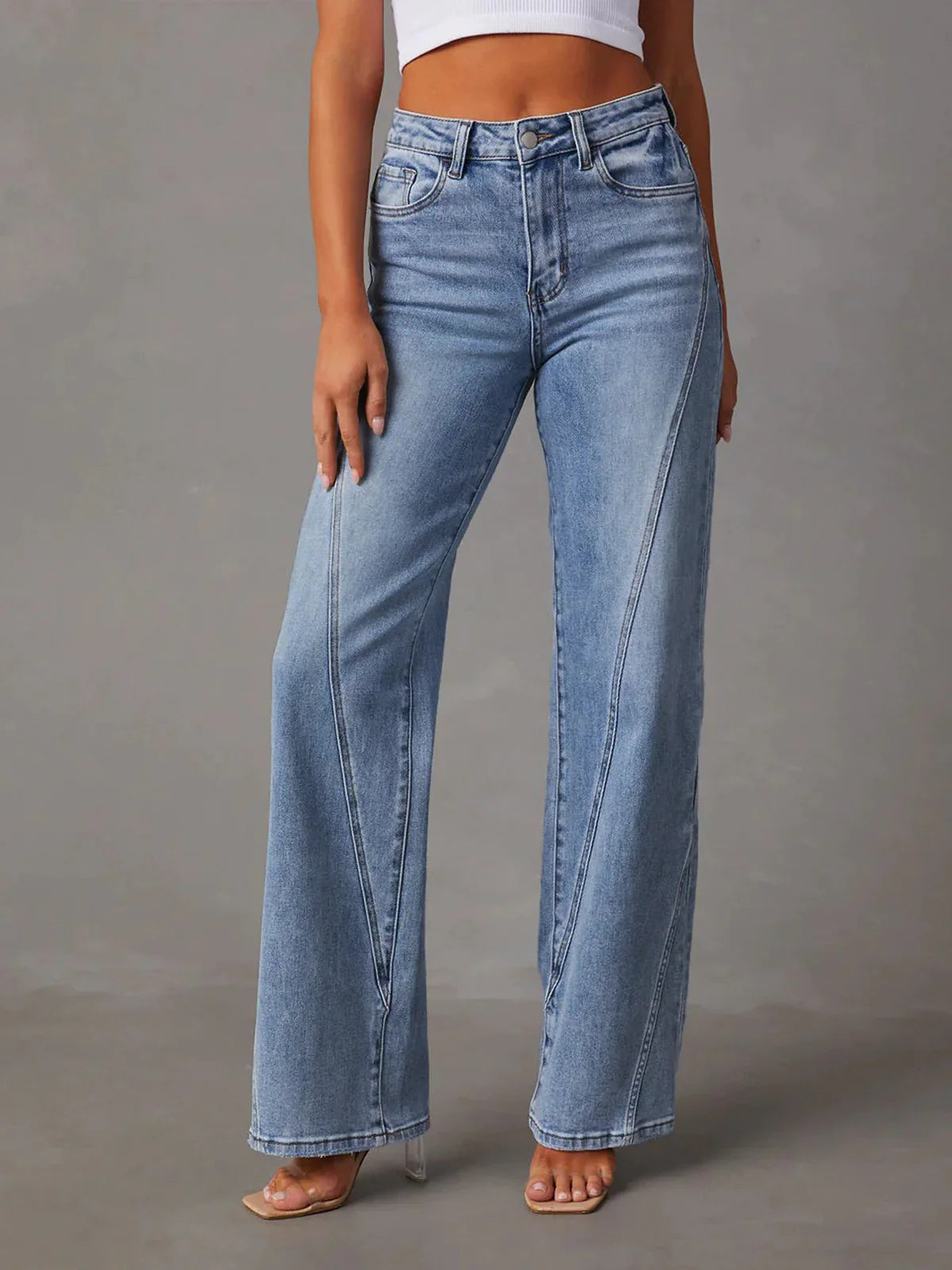 Classic Blue Straight-Leg Jeans
