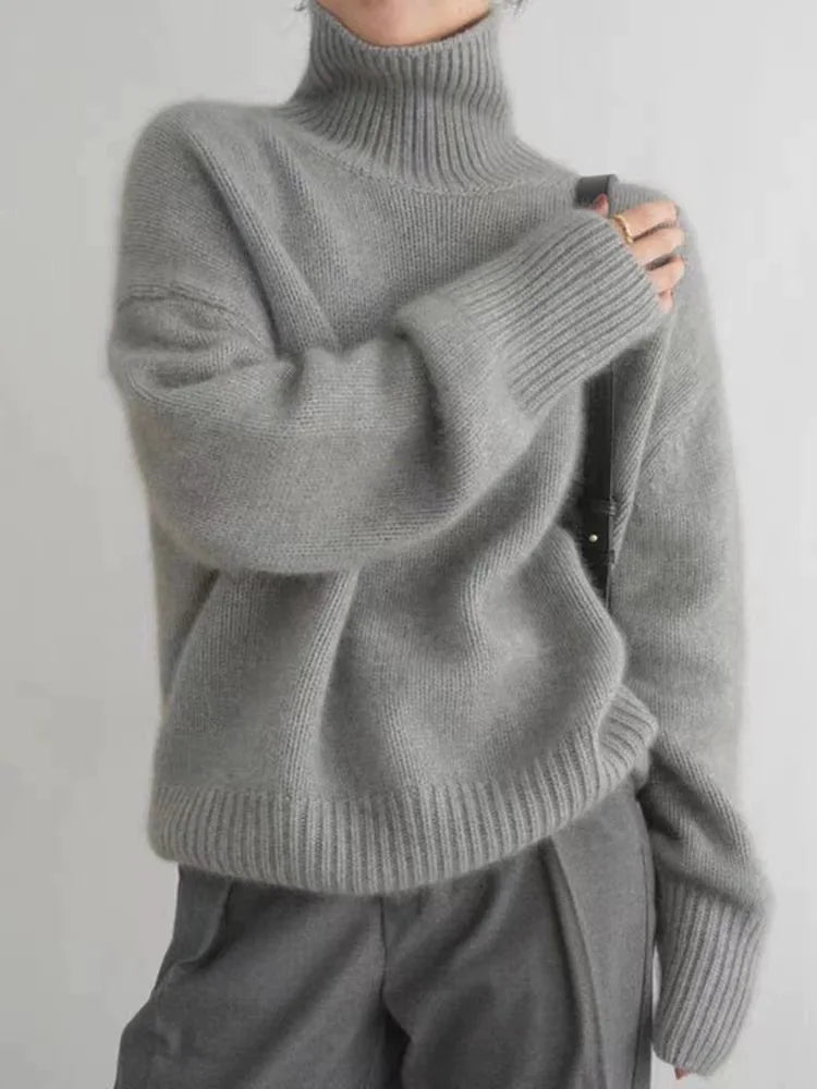 Sofia™ - Premium Cashmere Turtleneck Sweater