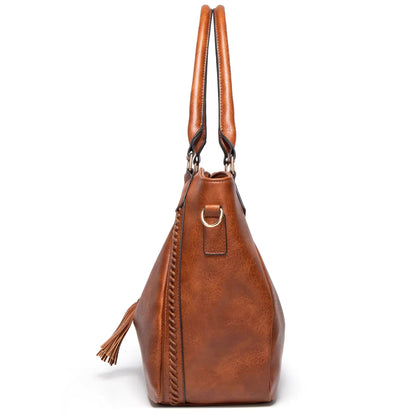 Adeline - Luxe Leather Tote Bag