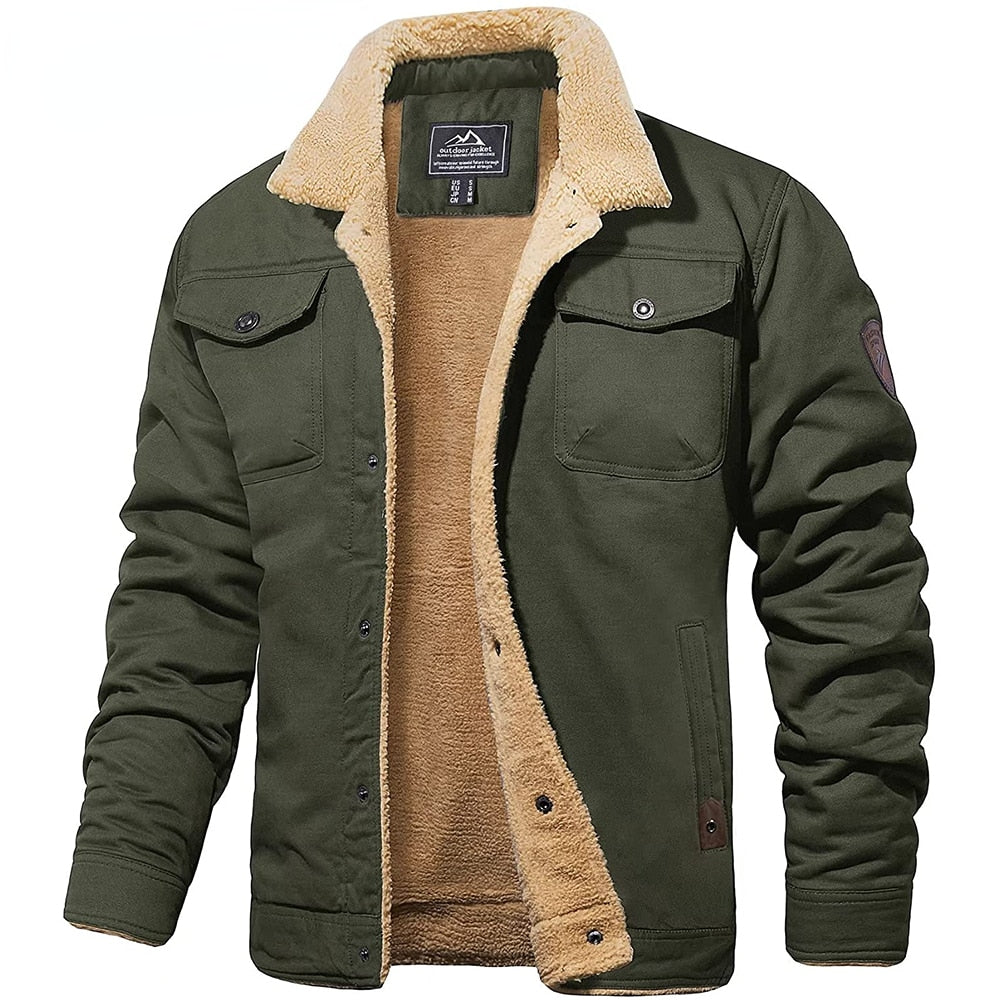 Hudson™ | Men's Bomber Jacket with Cozy Sherpa Lining