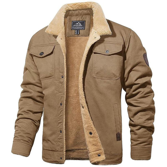 Hudson™ | Men's Bomber Jacket with Cozy Sherpa Lining
