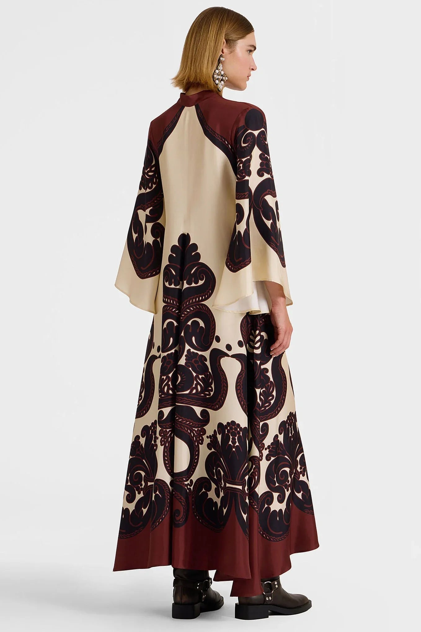 Blooming Grenadilla Satin Gown