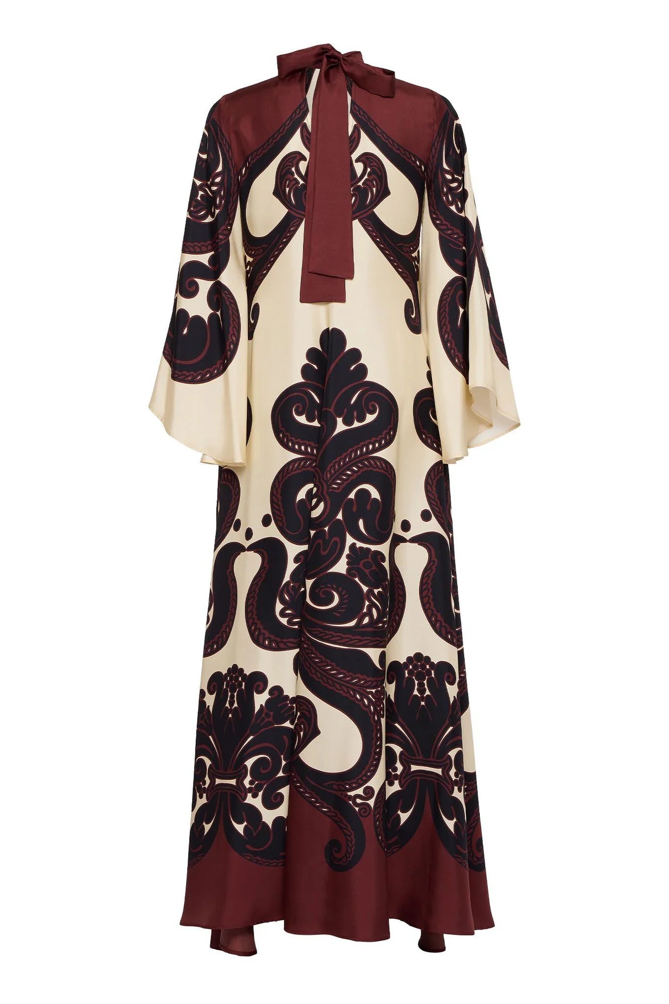 Blooming Grenadilla Satin Gown