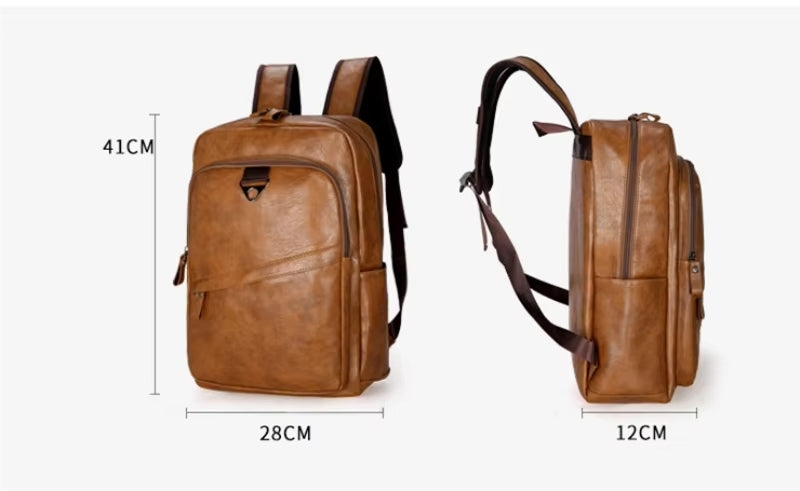 VINCENZO | Sophisticated Leather Laptop Backpack for Professionals