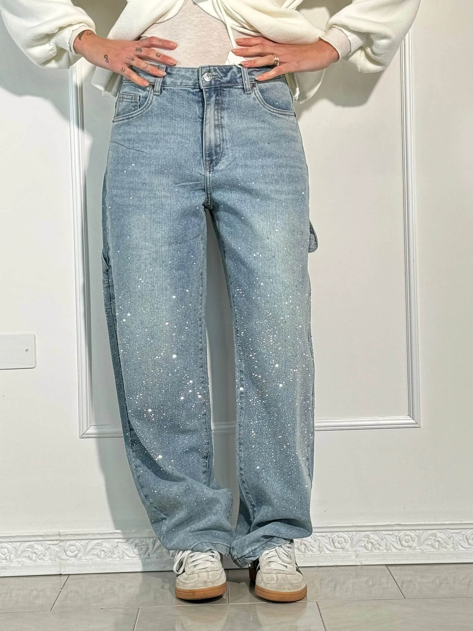 Celeste™ Diamond-Studded Trousers