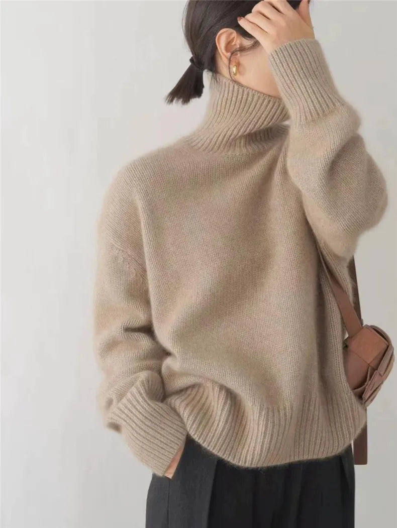 Sofia™ - Premium Cashmere Turtleneck Sweater