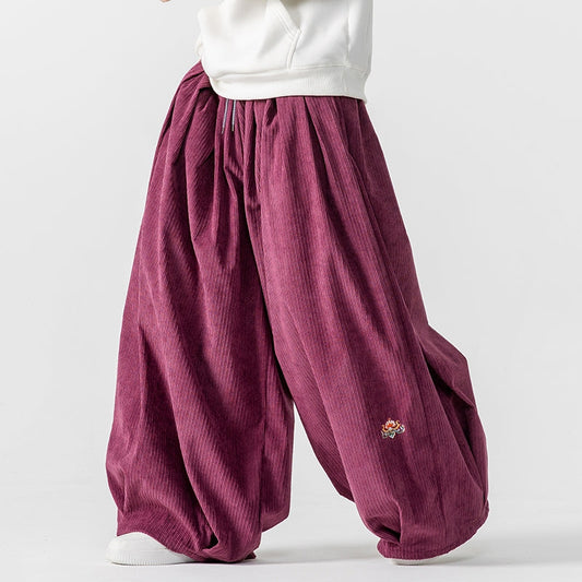 Supreme Comfort Wide-Leg Corduroy Lounge Pants