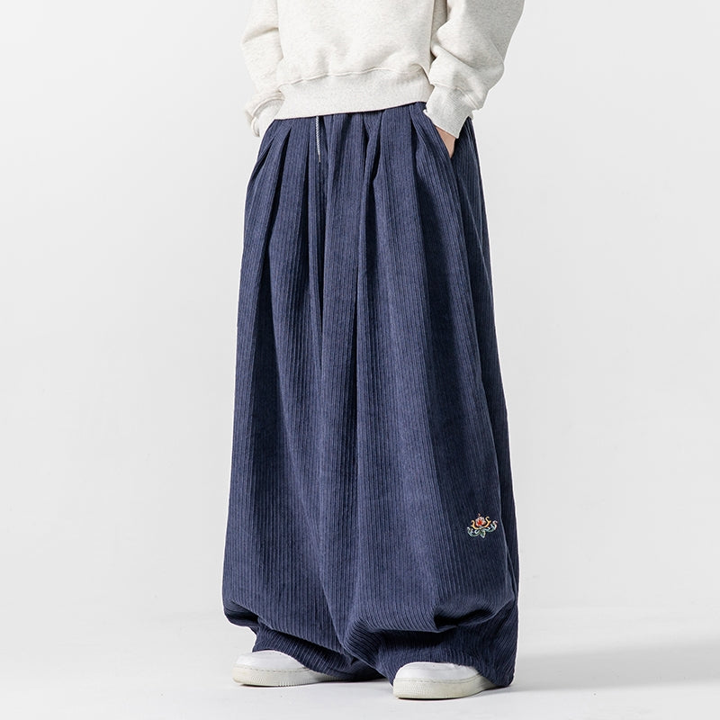 Supreme Comfort Wide-Leg Corduroy Lounge Pants
