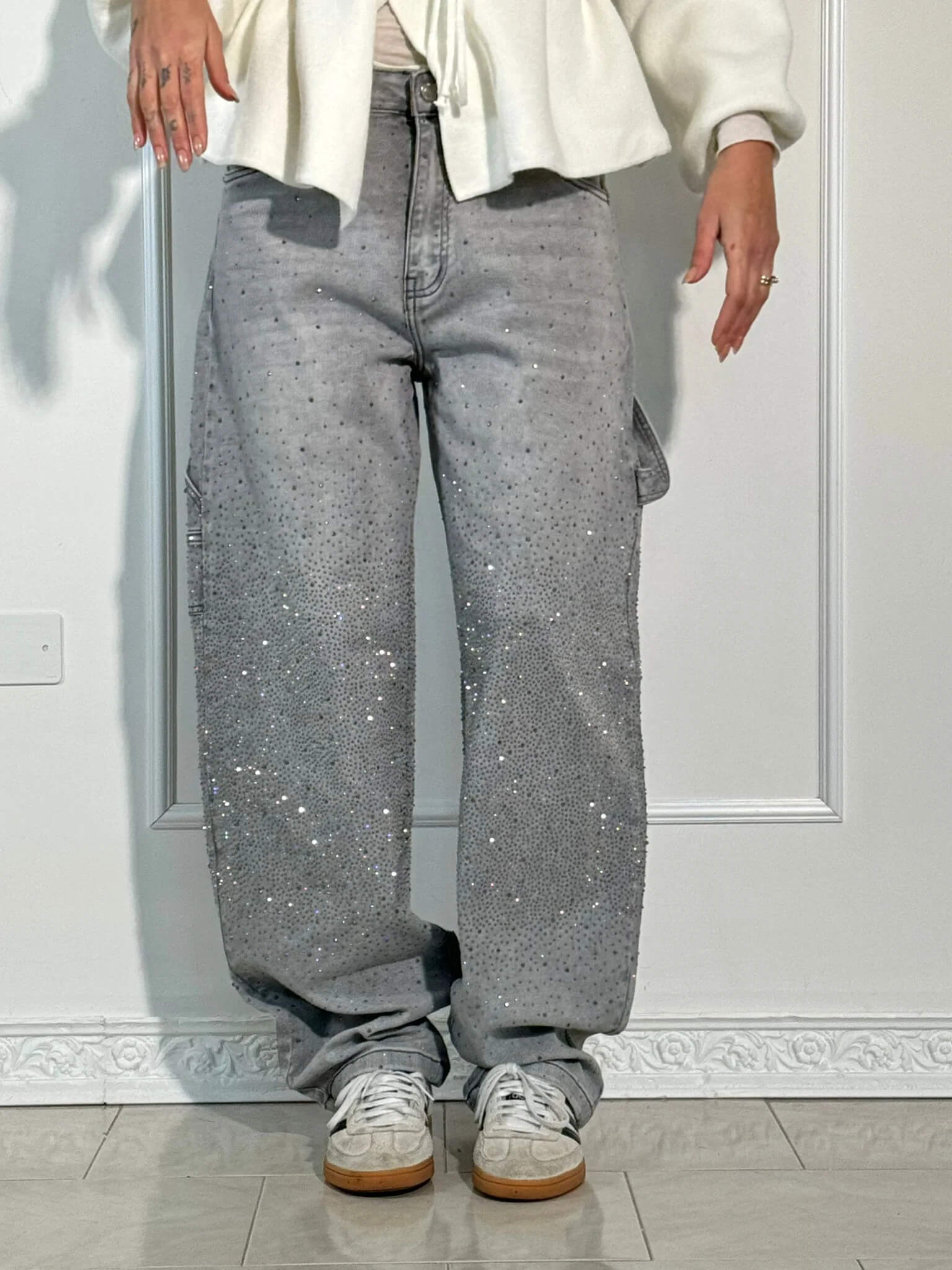 Celeste™ Diamond-Studded Trousers