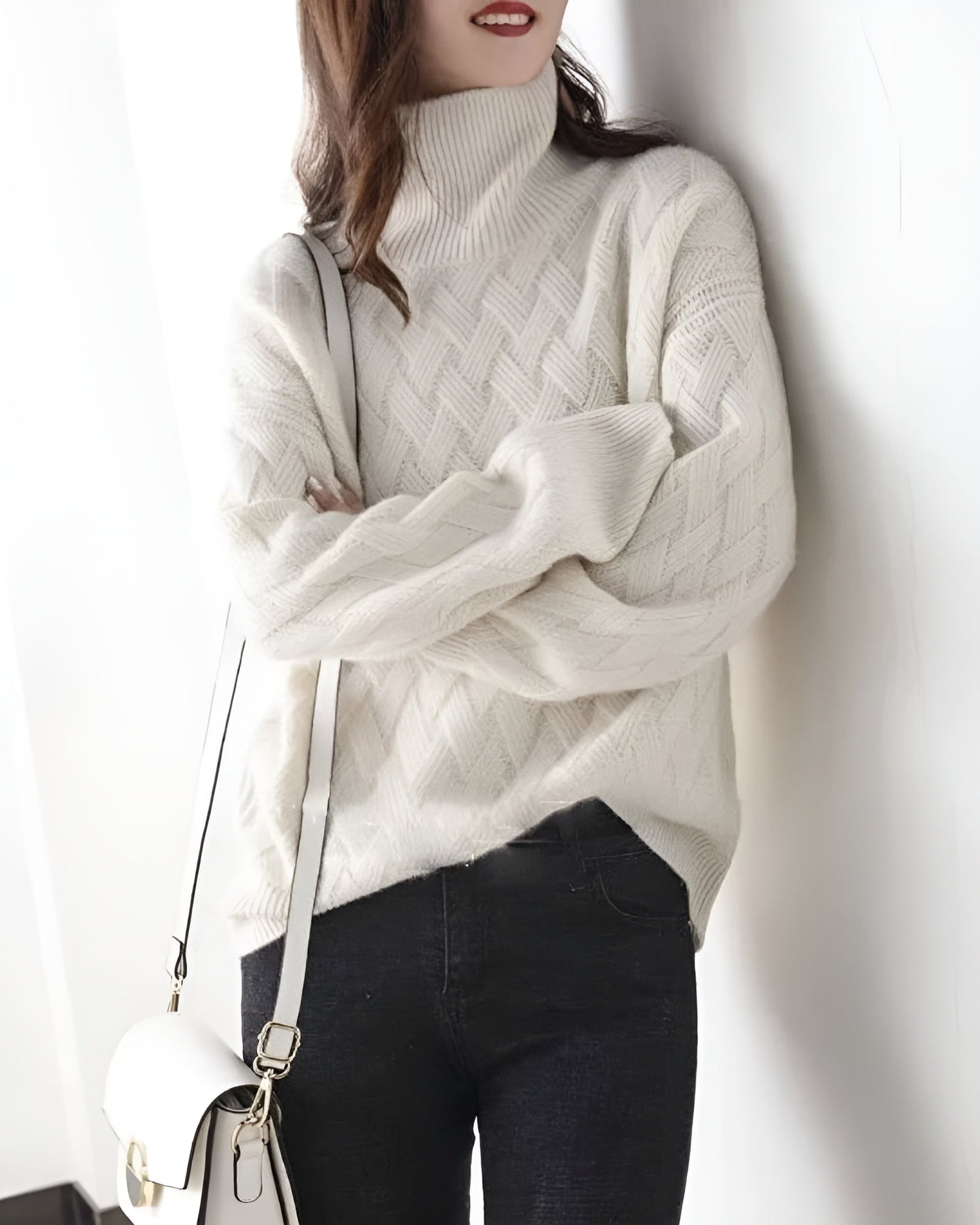 Zara™ - Flowing Turtleneck Knit Sweater