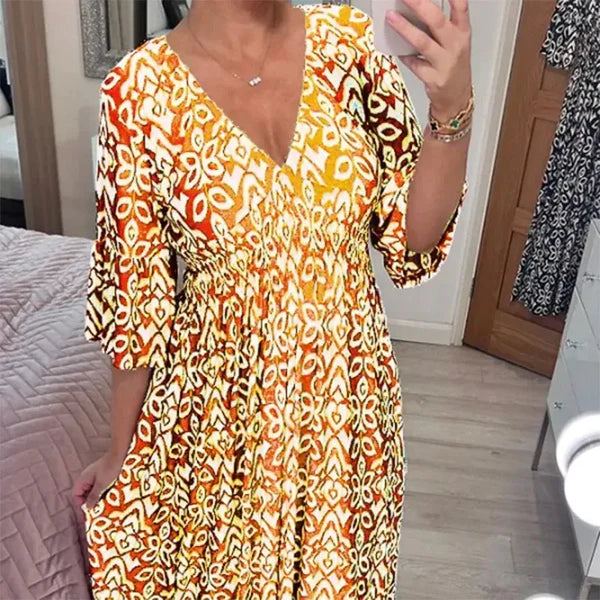 V-Neck Summer Charm Dress