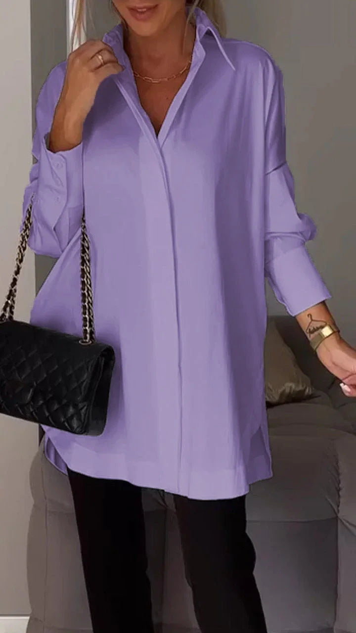 Ava's Classic Button-Down Shirt