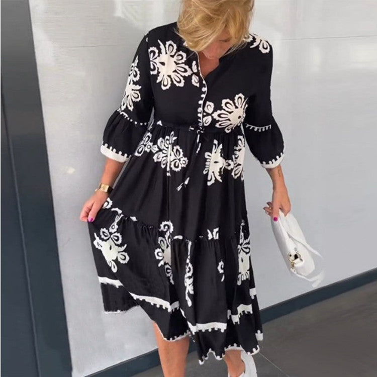 Bella's Floral Elegance Dress