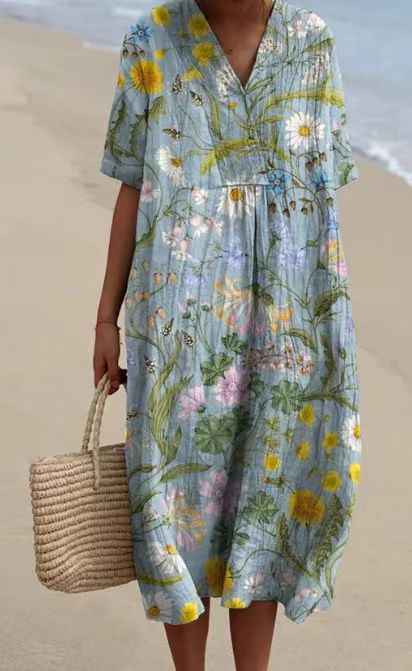 Isabella™ - Vibrant Floral Maxi Dress