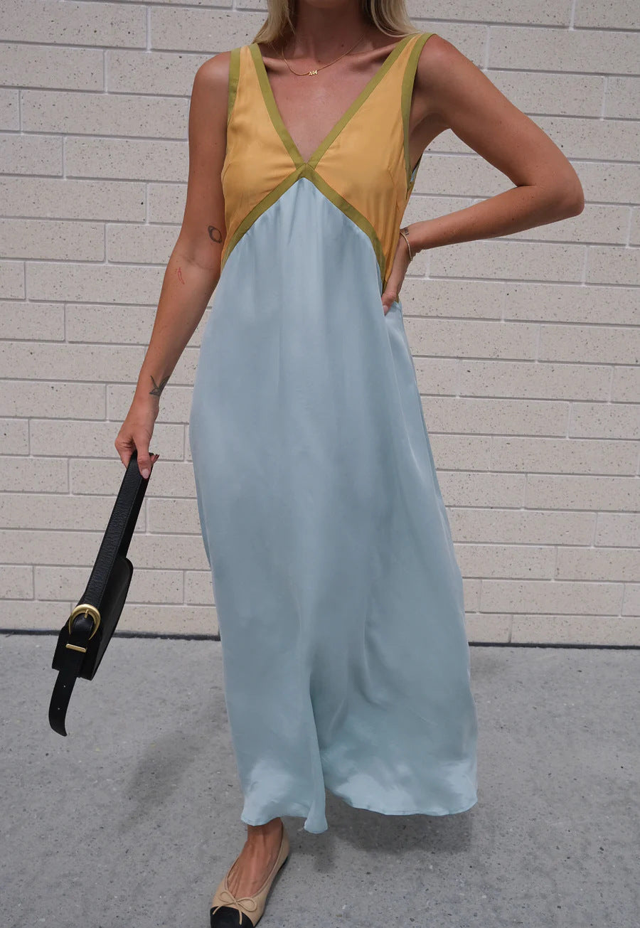 ELARA™ | ELEGANT V-NECK A-LINE DRESS