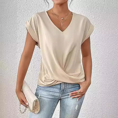 ARIA - Short Sleeve Top in Organic Cotton