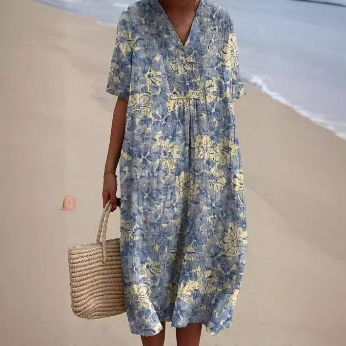 Isabella™ - Vibrant Floral Maxi Dress