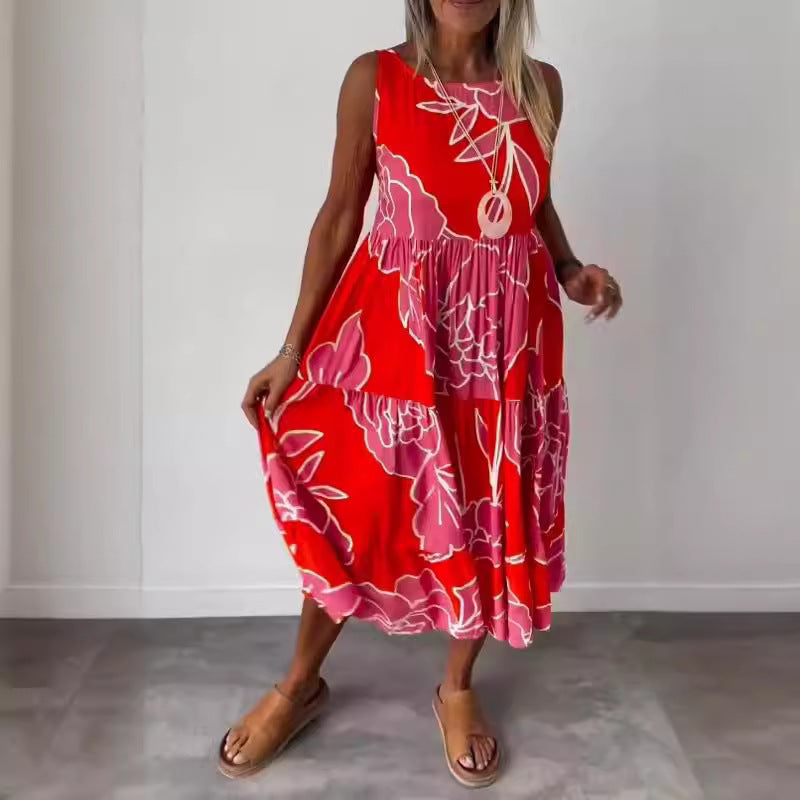 PetalSoft™ Floral Sleeveless Dress