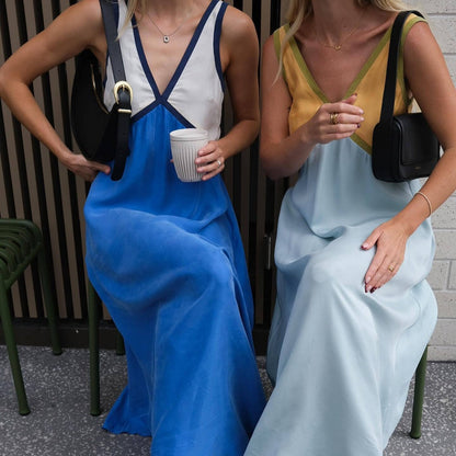 ELARA™ | ELEGANT V-NECK A-LINE DRESS