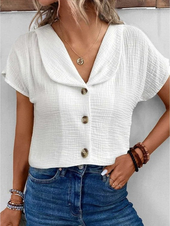 Effortless Elegance Button-Up Blouse