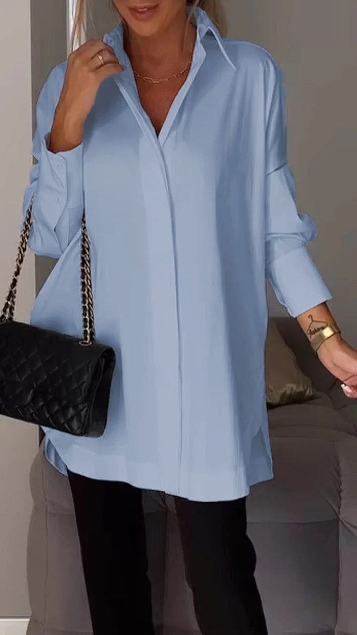 Ava's Classic Button-Down Shirt