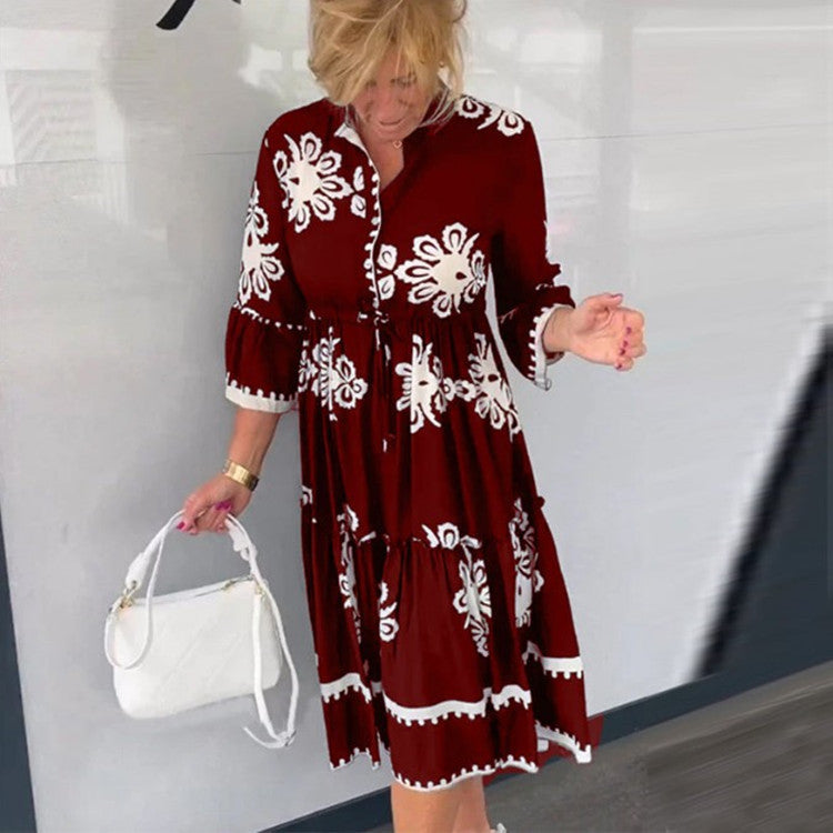Bella's Floral Elegance Dress
