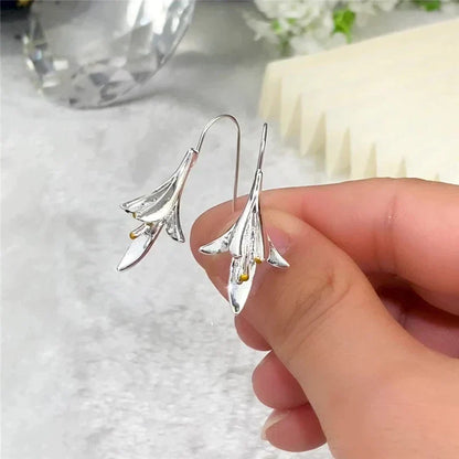 Sterling Silver Floral Earrings