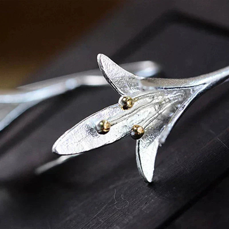 Sterling Silver Floral Earrings